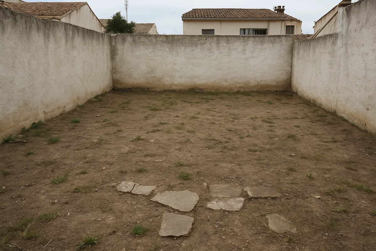 Garden before landscaping — before